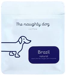 The Naughty Dog Brazil espresso whole bean coffee