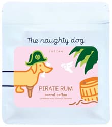The Naughty Dog Pirate Rum Barrel filter/espresso whole bean coffee