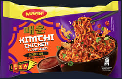 Maggi Korean Style Noodles with chicken and kimchi flavour