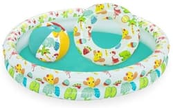 Bestway Inflatable SET - pool 112 cm, swim ring 51 cm, ball 41 x 15 cm