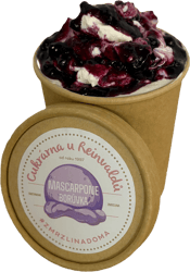 Cukrárna u Reinvaldů Mascarpone Borůvka zmrzlina
