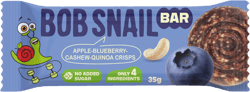 Šnek Bob Fruit bar apple, blueberry with cashews and quinoa