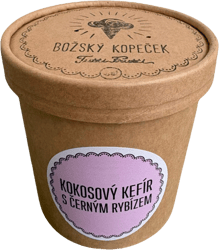 Božský kopeček Coconut kefir with blackcurrant