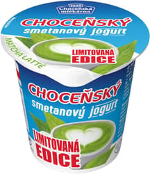 Choceňská mlékárna Choceň creamy yogurt matcha latte