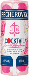 Becherovka Cocktail Rose & Elderflower 4,5% – plech