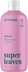 Shower Gel ATTITUDE super leaves - Coconut & Wild Berries
