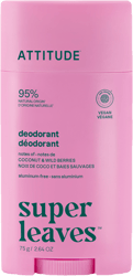 Attitude Super Leaves deodorant bez hliníku kokos a lesní plody