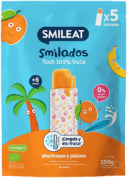 Smileat BIO Fruit ice lollies to freeze apricot & banana (5×50 g)