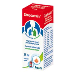 STOPTUSSIN 4MG/ML+100MG/ML Perorální kapky, roztok 1X25ML