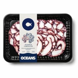 Oceans Octopus carpaccio with balsamic vinegar
