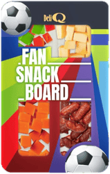 Deli Q Fan Snack Board Výběr sýrů s mini salami