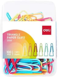 Deli Office paper clips assorted colours 28 mm