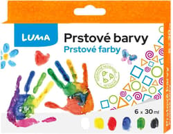 Luma Barvy prstové mix barev (6×30 ml)