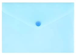 Luma Document cover with flap and snap button A6, blue