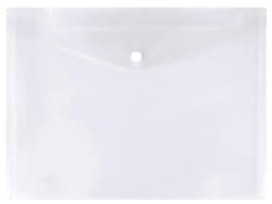 Luma Document cover with flap and snap button A4, transparent