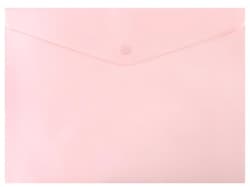 Luma Document cover with flap and snap button A4, pink