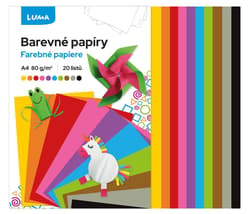 Luma Papír barevný složka A4, 20 listů