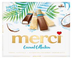 Merci Coconut Collection výběr kokosových čokolád