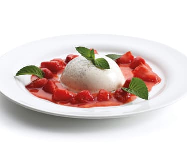 Panna cotta s jahodami