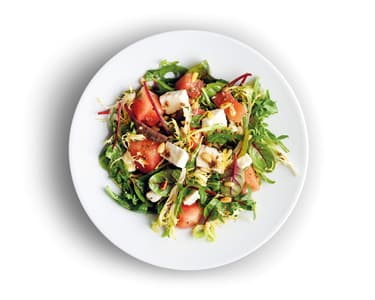 Salát z vodního melounu se sýrem feta