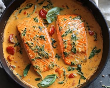 Losos v krémové omáčce