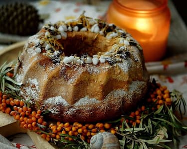 Dýňová bábovka s jedlými kaštany