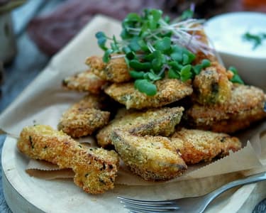 Řízečky z hlívy královské v panko parmazánové krustě