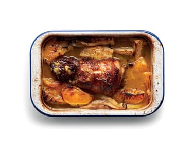 Vepřová krkovice s fenyklem a pomeranči