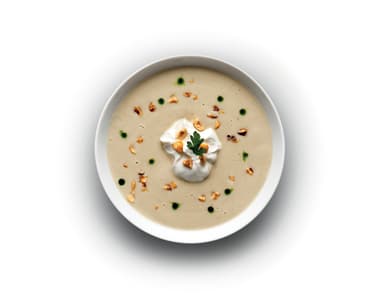 Polévka z pečeného lilku