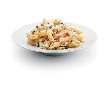 Penne s vepřovým masem a zeleninou