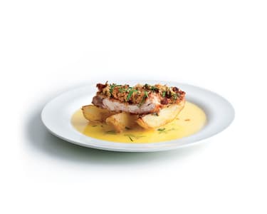 Kuře v aromatické strouhance s citronovou omáčkou