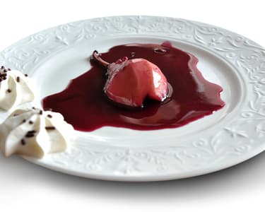 Hruška vařená na víně