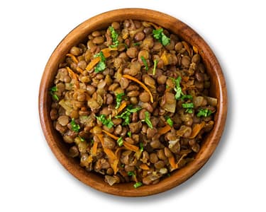 Salát z čočky a krup