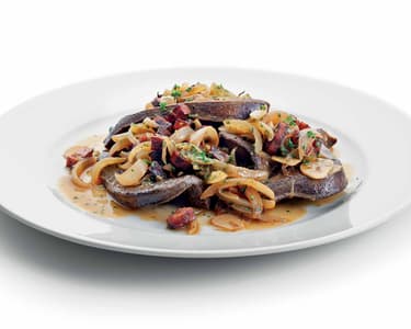 Vepřová játra s omáčkou z choriza