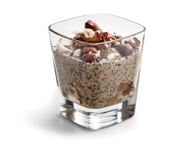 Makový pudink s banánovým kompotem