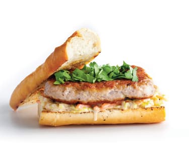 Burger s vepřovým masem