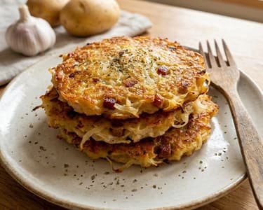 Potato Pancakes with Cabbage