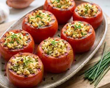 Grilovaná plněná rajčata