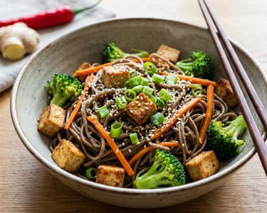 Soba nudle s tofu