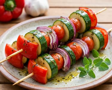 Grilované zeleninové špízy