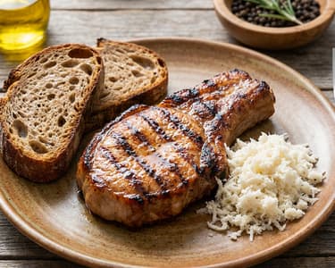 Vepřová kotleta z přeštíka