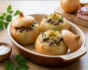 Stuffed Baked Onions
