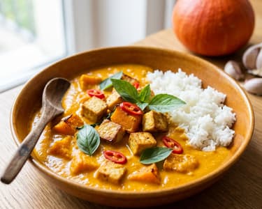 Dýňové vegetariánské curry