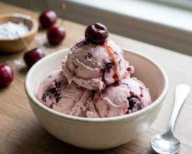 Cherry Mascarpone Ice Cream