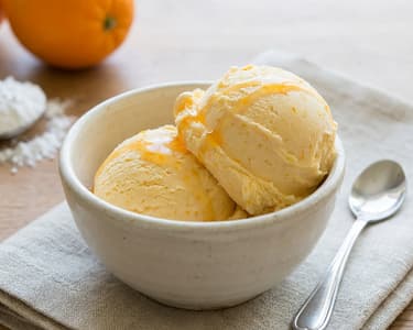 Pomerančová zmrzlina z kysané smetany