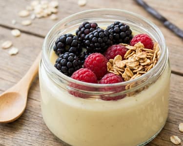 Pudink s lesním ovocem