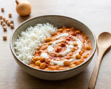 Chickpea Sauce with Rice