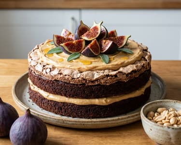 Chocolate Cake with Salted Peanut Butter