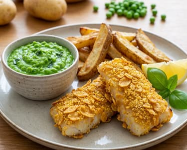 Fish and chips ve zdravějším kabátku