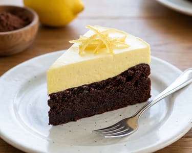Chocolate Cake with Lemon Mousse